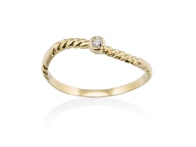 Ring in 18kt. Gold and diamonds