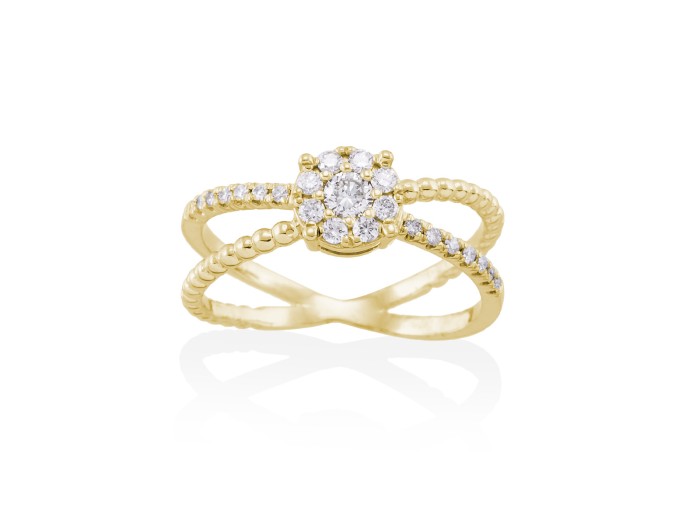 Ring in 18kt. Gold and diamonds