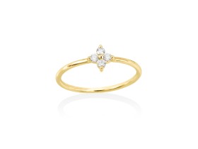 Anillo   en Oro 18Kt. y diamantes