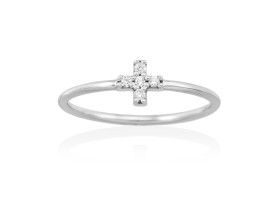 Anillo  en Oro 18Kt. y diamantes