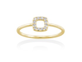 Anillo  en Oro 18Kt. y diamantes