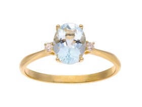 Ring in 18kt. Gold und Diamanten