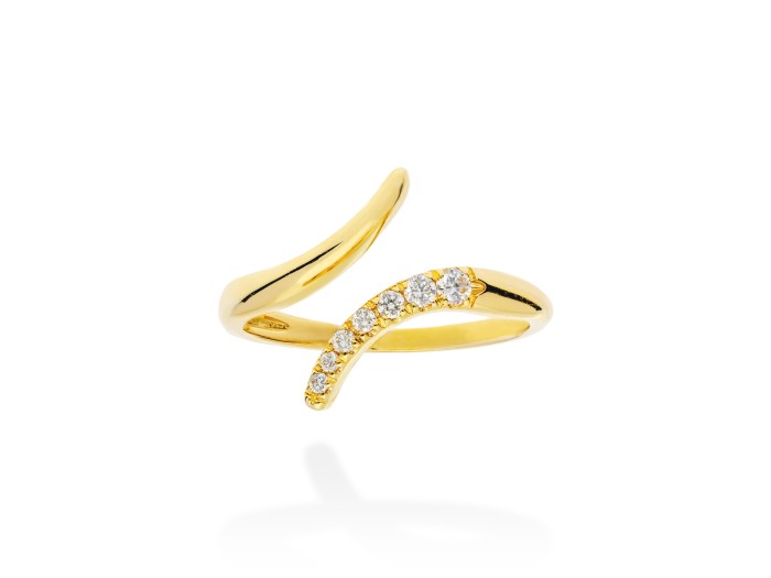 Ring   in 18kt yellow Gold and diamonds