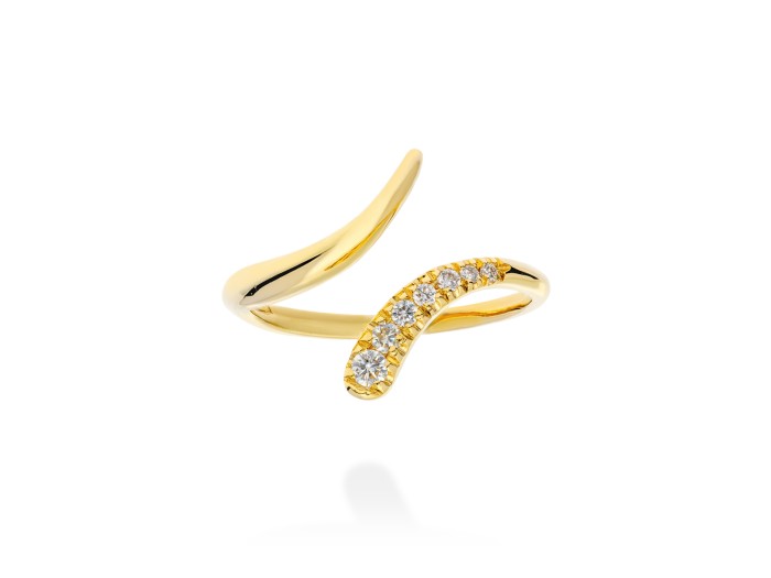 Ring   in 18kt Gelbgold und Diamanten