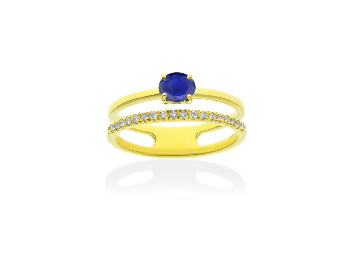 Ring   in 18kt Gelbgold und Diamanten