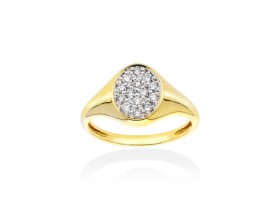 Ring   in 18kt Gelbgold und Diamanten