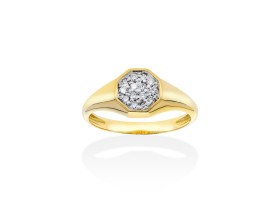 Ring   in 18kt Gelbgold und Diamanten