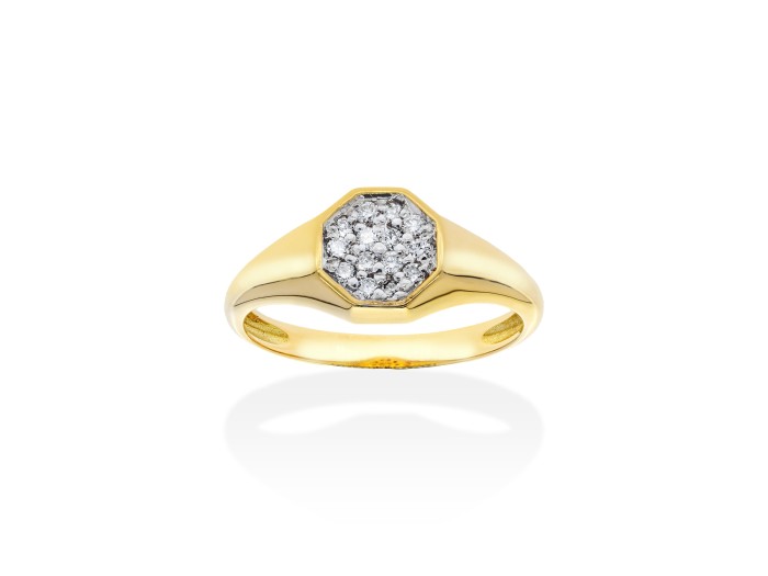 Ring   in 18kt yellow Gold and diamonds