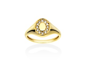 Ring   in 18kt Gelbgold und Diamanten