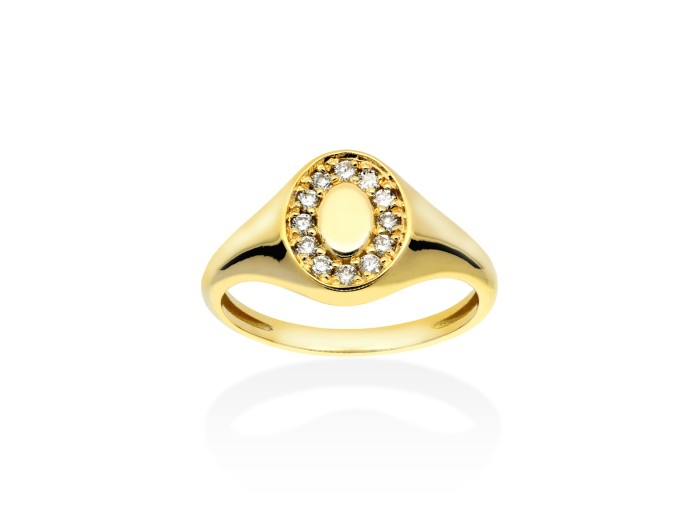 Ring   in 18kt yellow Gold and diamonds