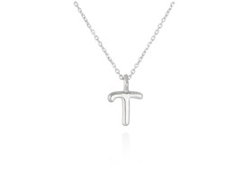 Colgante letra T en oro amarillo 18kt