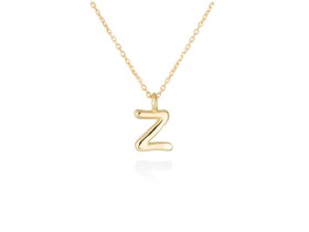 Colgante letra Z en oro amarillo 18kt