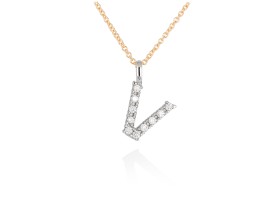 Halskette in 18kt. Gold und Diamanten