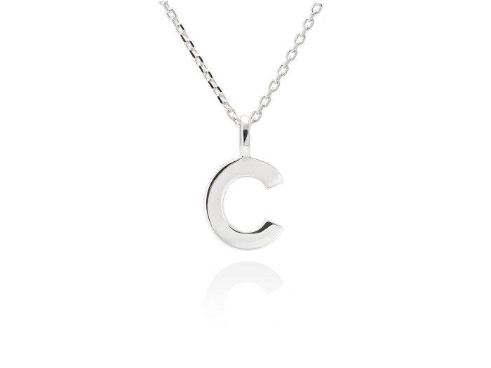 Colgante letra C en oro amarillo 18kt