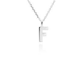 Colgante letra F en oro amarillo 18kt