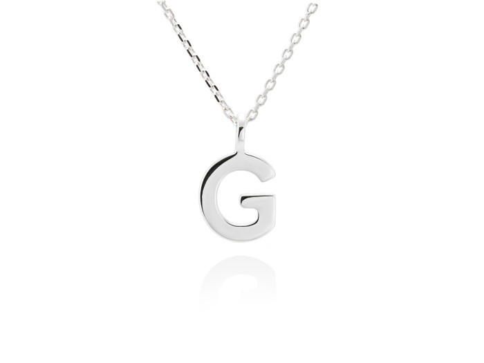 Colgante letra G en oro amarillo 18kt