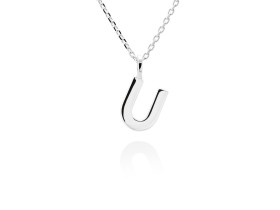 Colgante letra U en oro amarillo 18kt