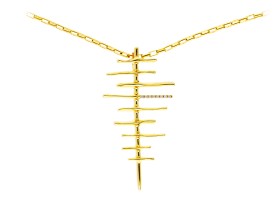 Colgante de plata y circonitas blancas
