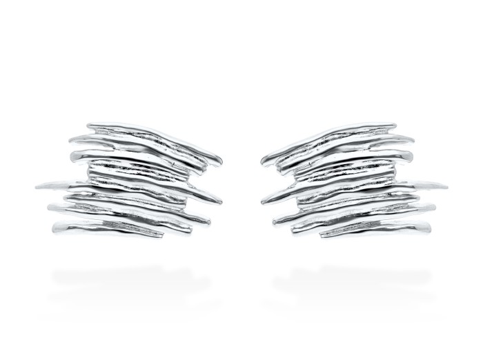 Pendientes de plata multihilos