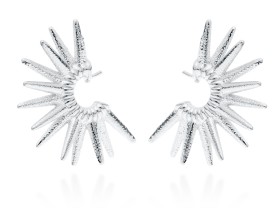 Ohrringe Vertebral  in silber vergoldet