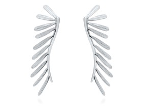 Earrings Spine maxi  in golden silver