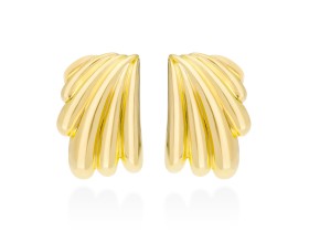Pendientes de plata gallonado