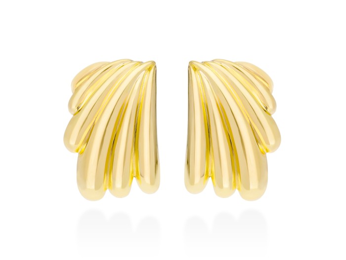 Pendientes de plata gallonado