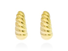 Pendientes de plata aro gallonado