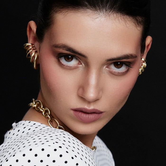 Earrings Gloss maxi  in silver