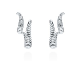 Earrings Eclat doble  in silver