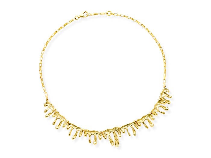 Necklace Vernissage  in golden silver