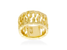 Anillo de plata ancho