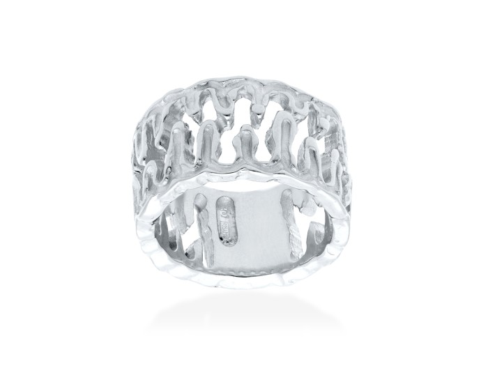 Anillo de plata ancho