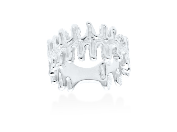Anillo de plata ancho