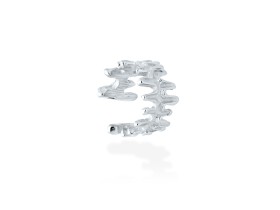 Earcuff de plata con textura