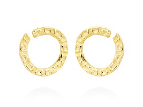 Earrings Vernissage  in golden silver