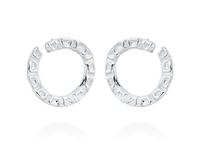 Pendientes de plata aro plano