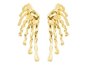 Pendientes de plata trepador largo