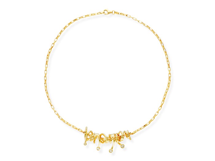 Halskette Mistral  in silber vergoldet