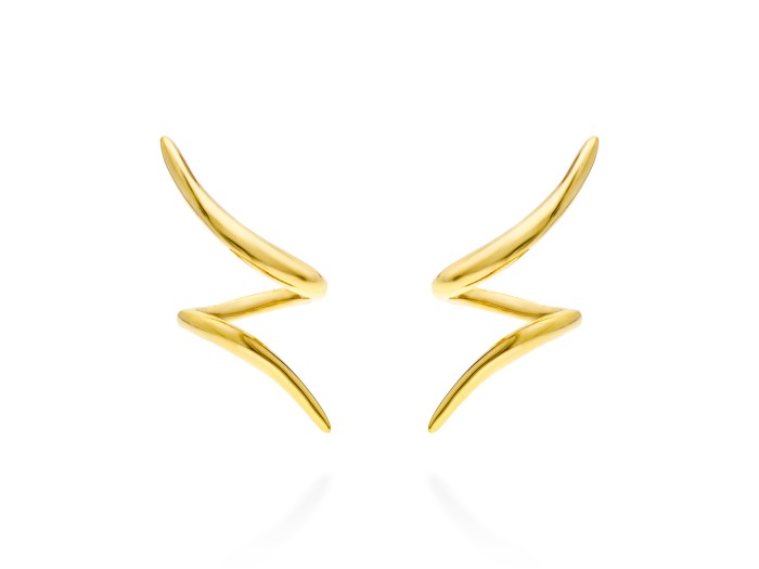 Pendientes de plata trepador