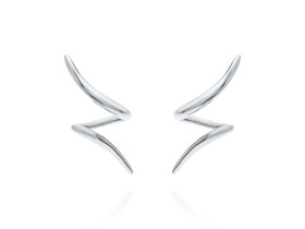 Pendientes de plata trepador