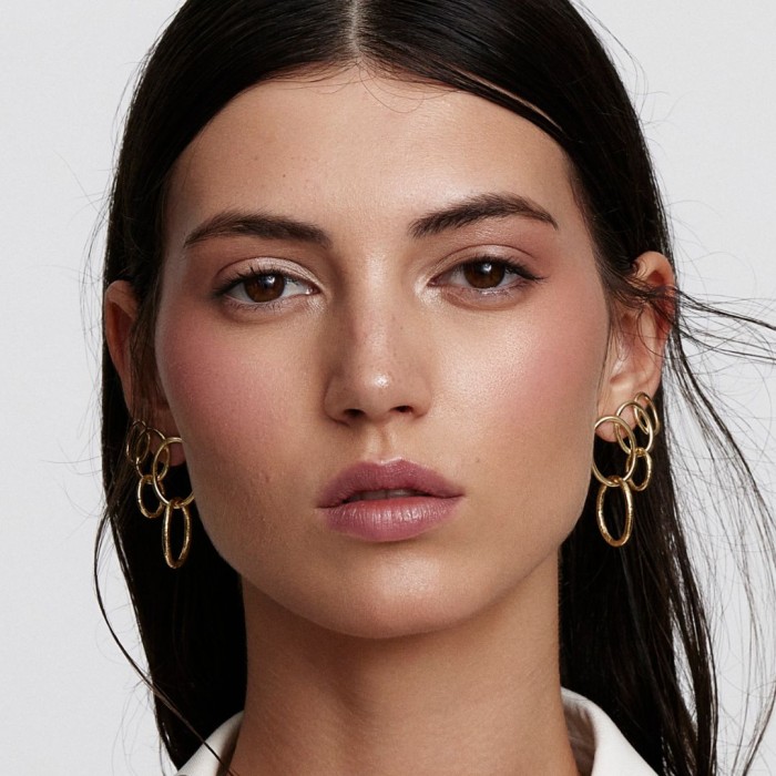 Earrings Aix  in golden silver