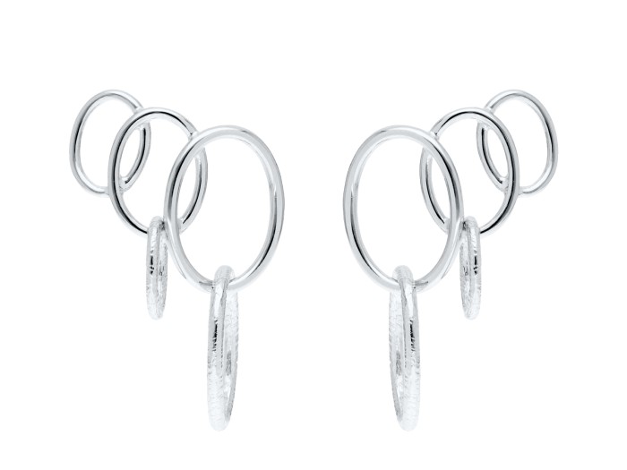 Earrings Aix  in golden silver