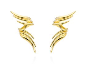 Pendientes de plata trepador triple