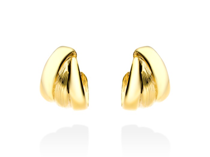 Earrings Rodeo  in golden silver