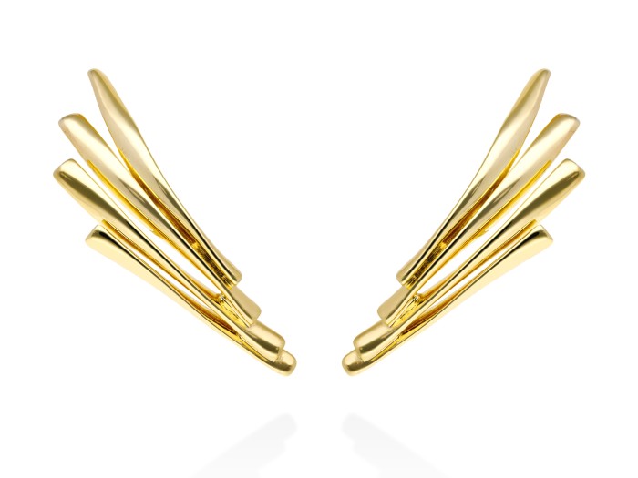 Earrings Beverly  in golden silver