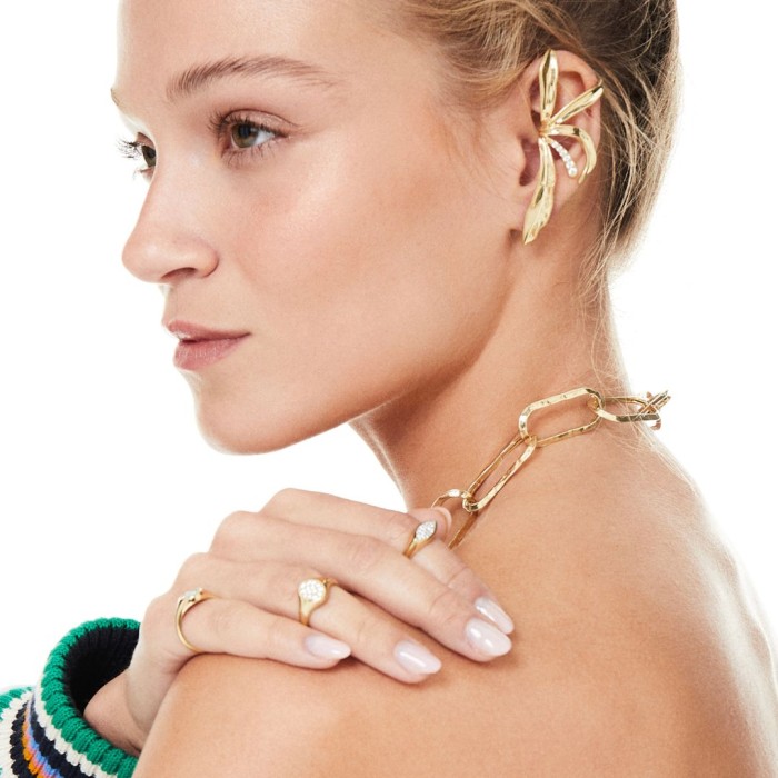 Pendientes de plata Maxi con circonitas blancas