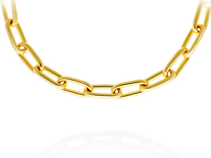 Choker de plata con eslabones