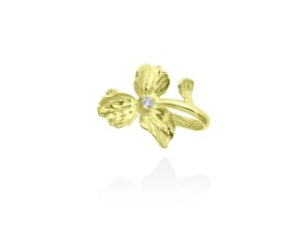 Clip Earring Guipur mini  in silver