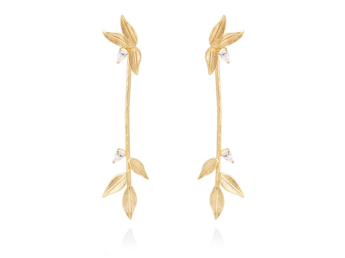 Earrings VERONICA  in golden silver
